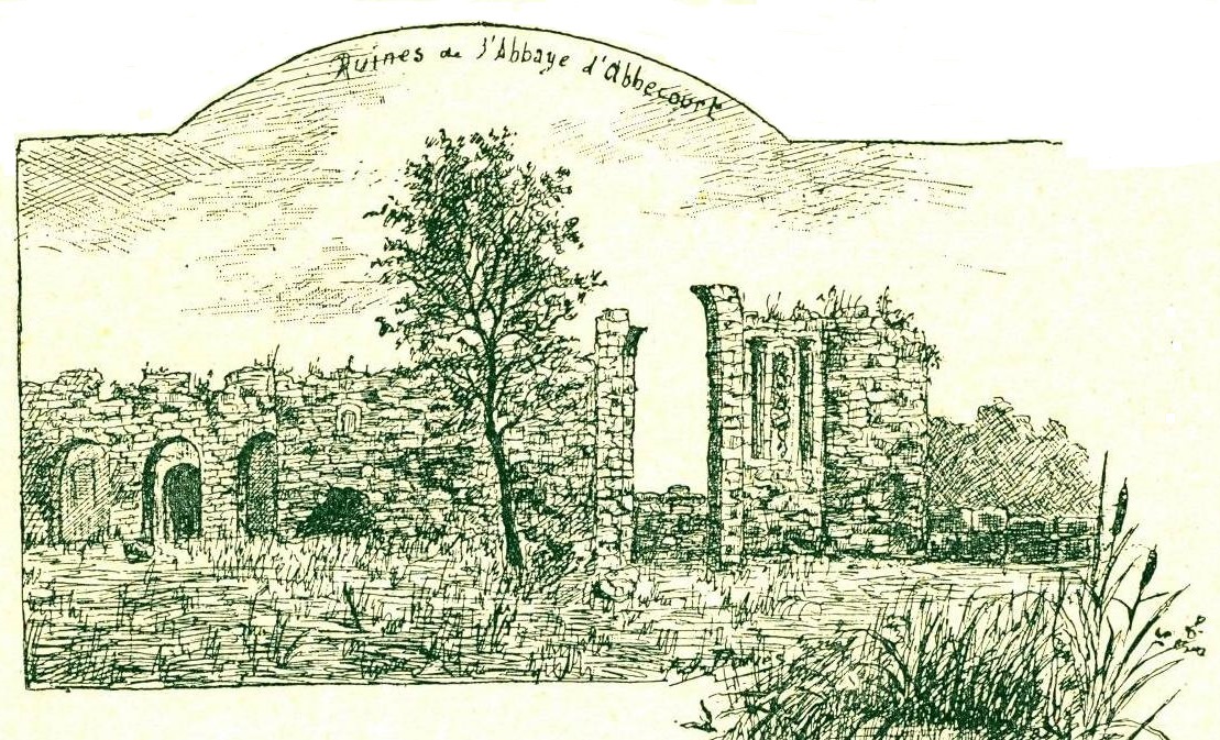 Ruines de l'abbaye d'Abbecourt